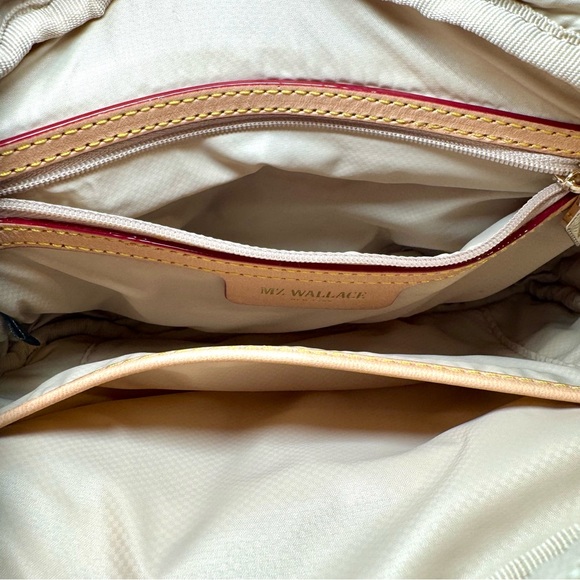 NWT MZ Wallace Small Metro Camera Bag In Buff Beige Quilted Nylon W Leather Trim - Picture 12 of 15